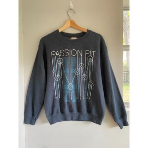 Rare Collectible Passion Pit Crew Neck Sweatshirt Geometric Design Sz S